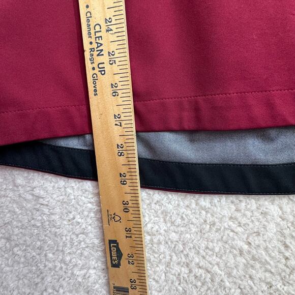 Nike Golf Storm-Fit Men Medium 1/4 Zip Shirt Burgundy Outdoor Short Sleeves Zip - Picture 6 of 12